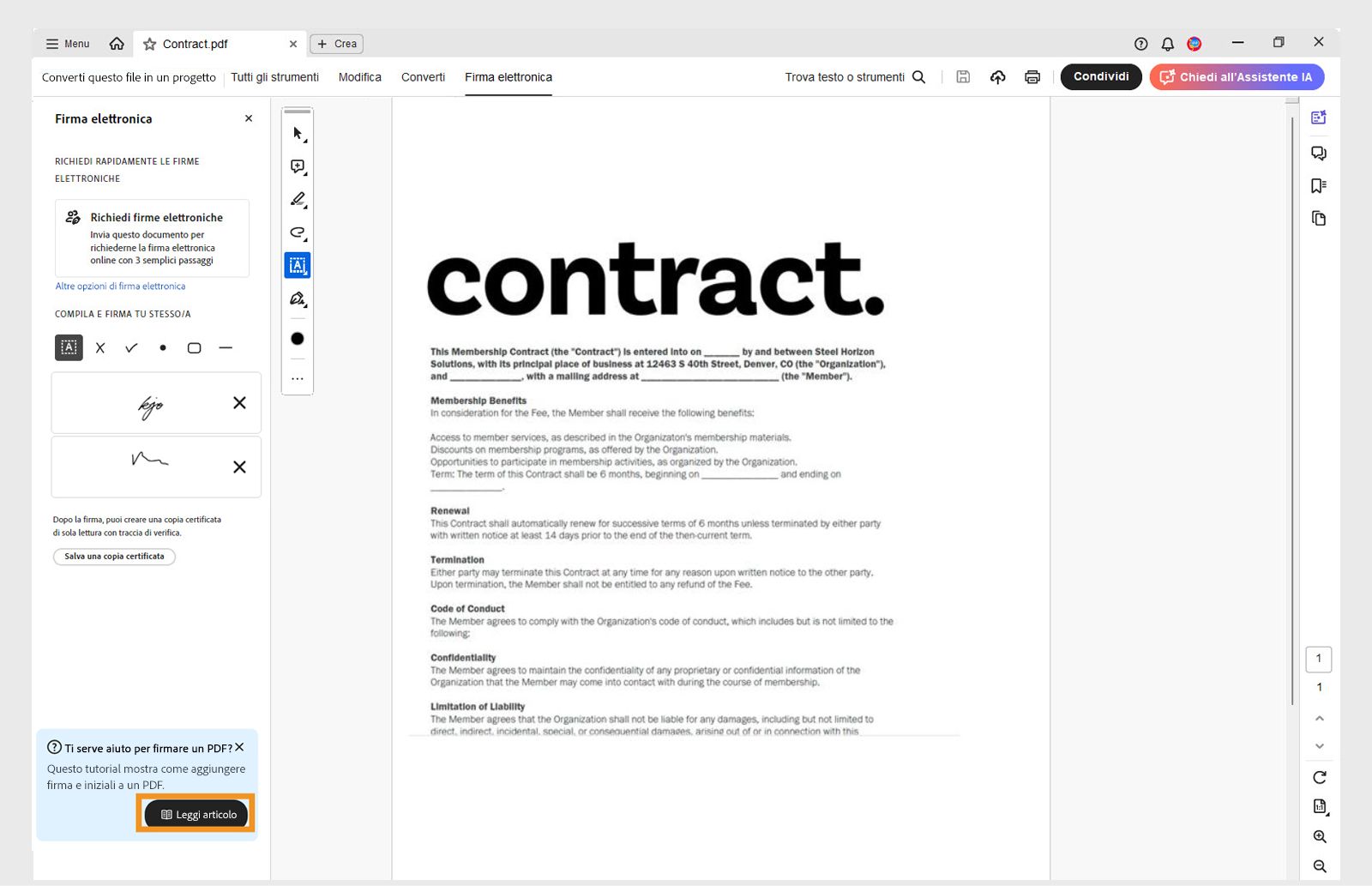 Utilizzare la guida contestuale per ottenere la guida e completare rapidamente le attività.