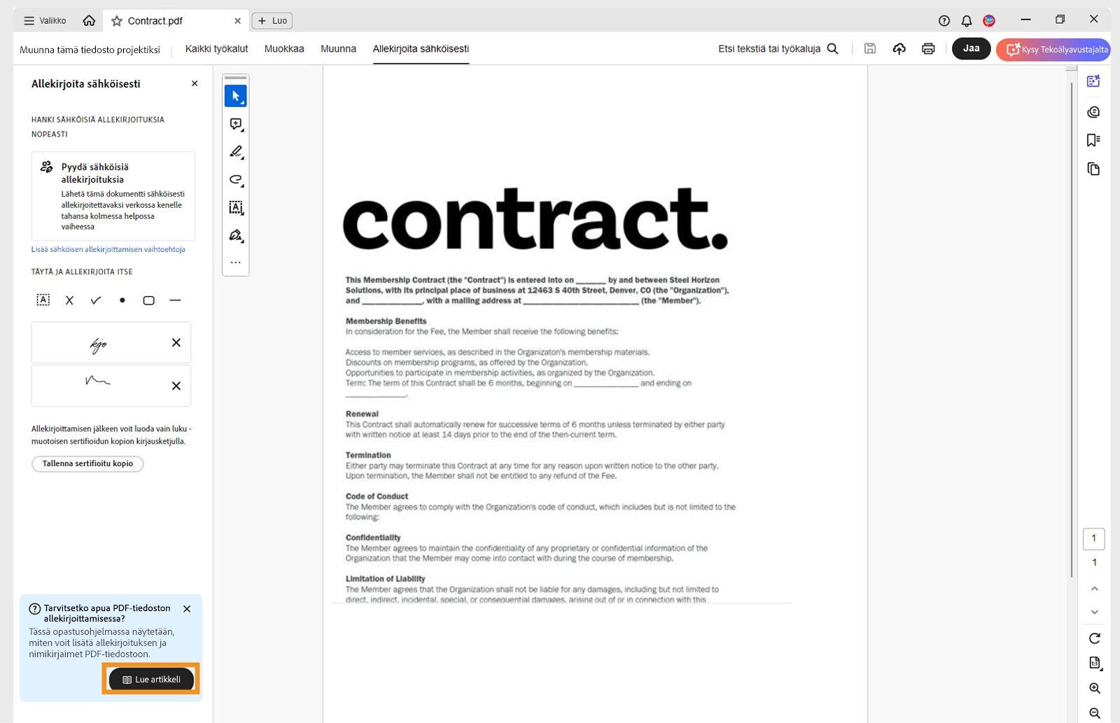 Käytä tilannekohtaista ohjetta, jotta saat apua ja voit suorittaa tehtävät nopeasti.