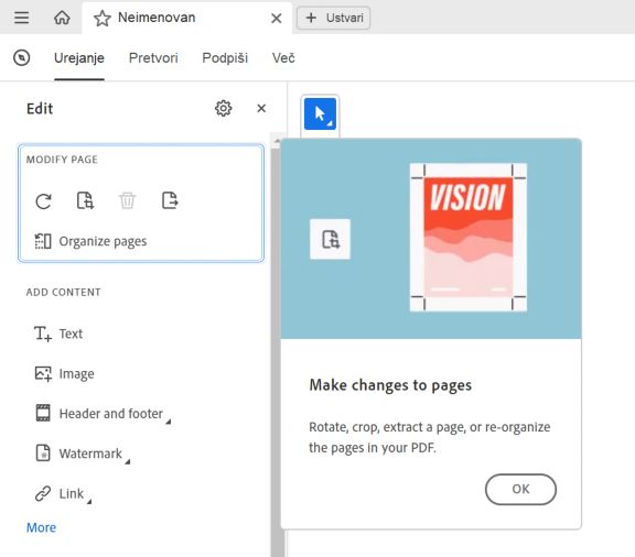 Kontekstna predstavitev uporabe