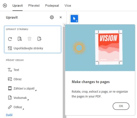 Kontextová uvítací prohlídka