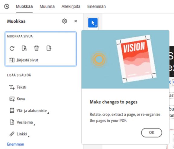 Tilannekohtainen käyttöönoton esittely