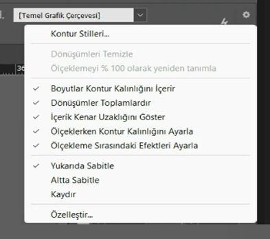 kontrol paneli menüsü