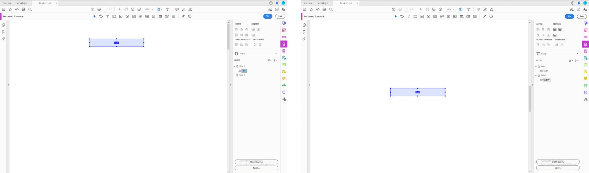Et formularfelts 'kopiér og indsæt'-adfærd