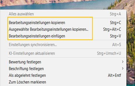 Kopieren und Einfügen von ML-Masken