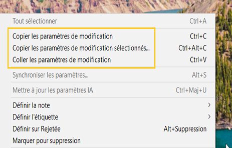 Copier et coller les masques ML