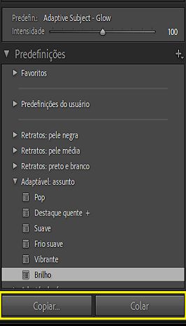 Edição em lote de Predefinições de mascaramento