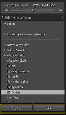 Edycja zbiorcza ustawień maskowania