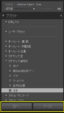 マスクプリセットの一括編集