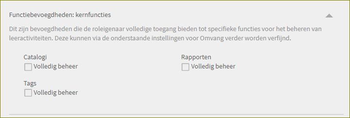 Toestemming voor kernfuncties instellen