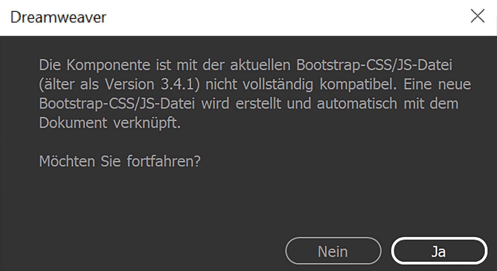 Bestätigungsdialogfeld für Bootstrap 3.4.1