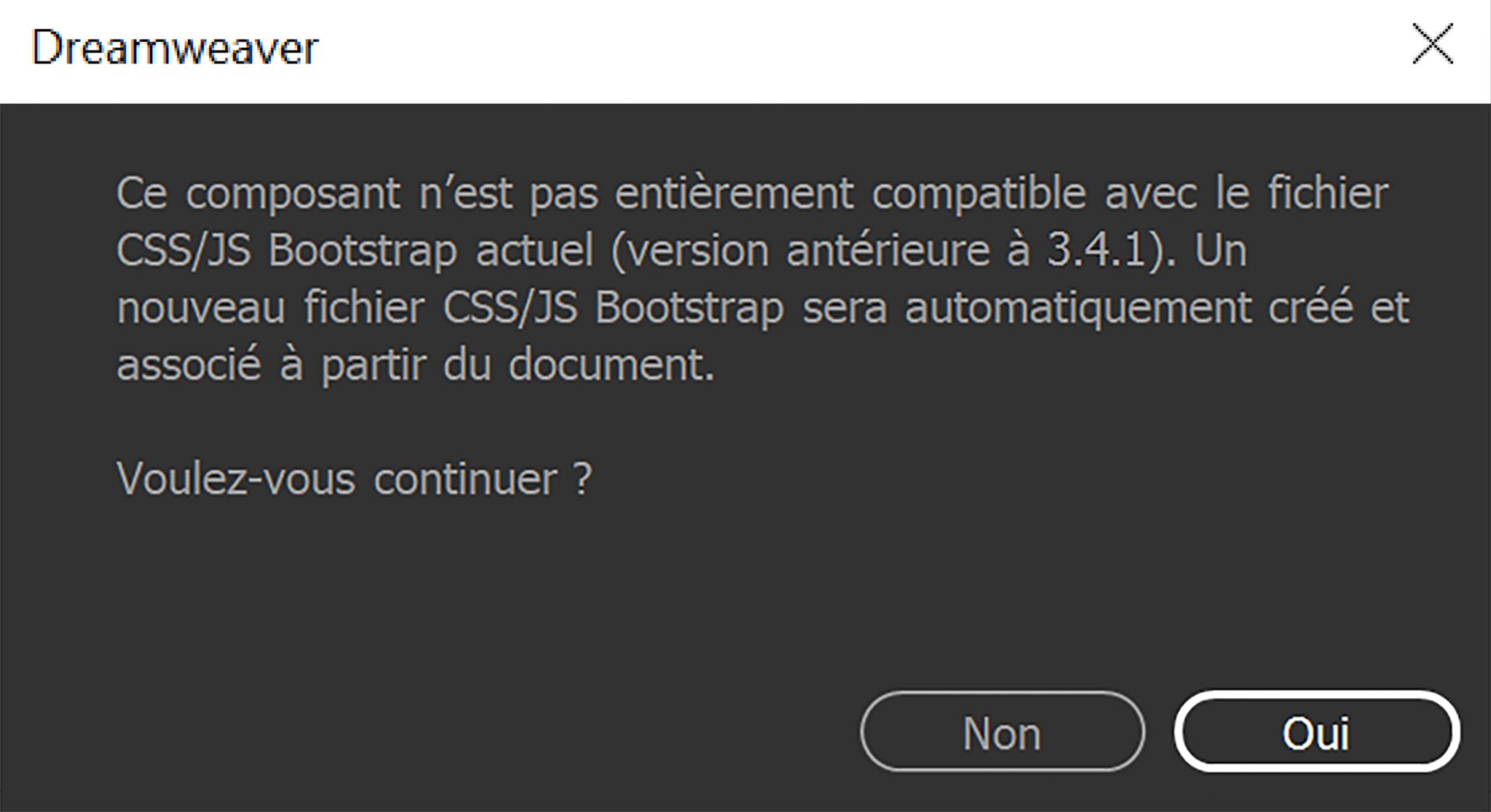 Boîte de dialogue de confirmation de Bootstrap 3.4.1