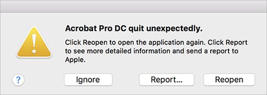Zrušitev programa Acrobat