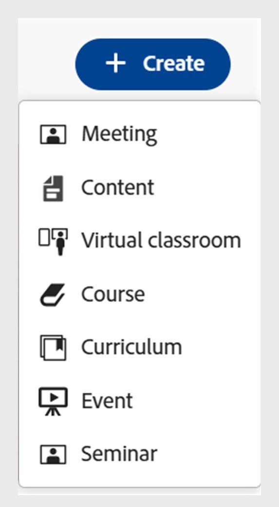 Create button dropdown menu