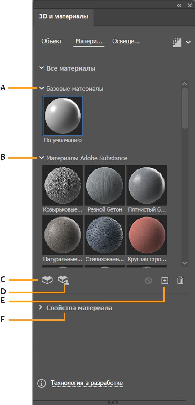 Материалы Substance
