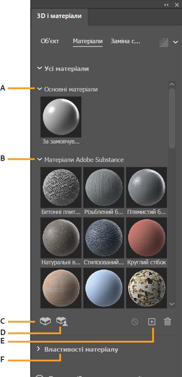 матеріали Substance
