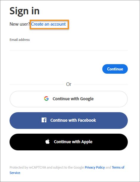 Adobe Document Cloud 登录页面