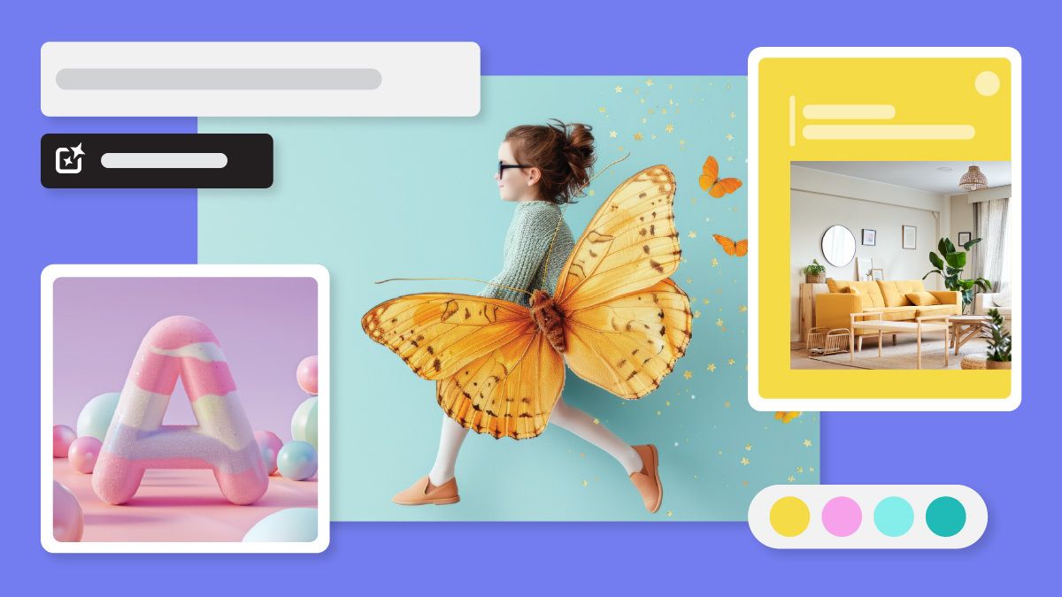 Phần AI tạo sinh của tab Tạo hiển thị các công cụ genAI dễ sử dụng