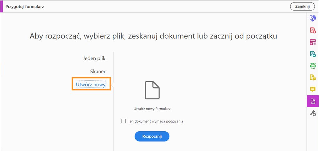 Tworzenie formularza od podstaw