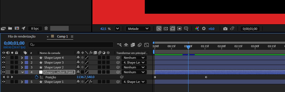 Uma nova camada nula criada com o mesmo nome e uma indicação de qual propriedade está vinculada.