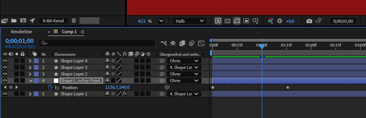 Es wird eine neue Nullebene mit demselben Namen und unter Angabe der verknüpften Eigenschaft erstellt.