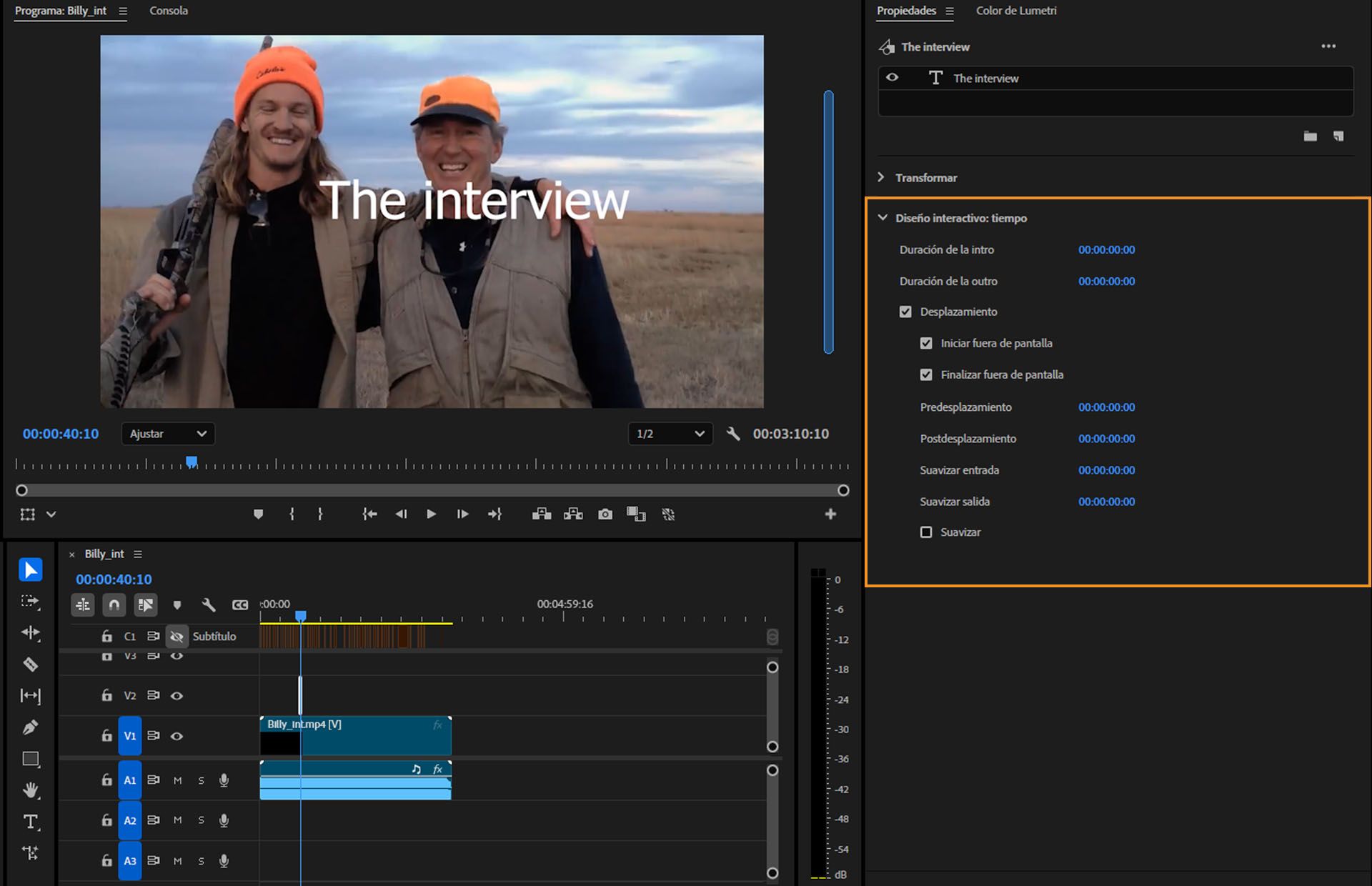 Ajuste la velocidad, el diseño y el estilo de los créditos de desplazamiento para ajustar el aspecto único de su película.