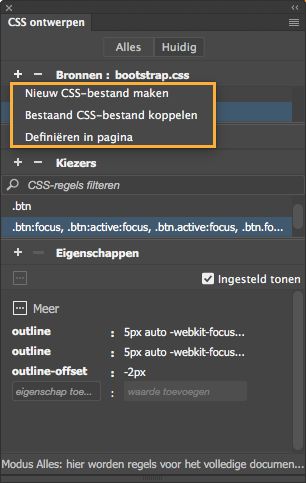Stijlpagina's maken en koppelen met CSS ontwerpen