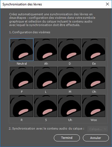 Créer une synchronisation des lèvres
