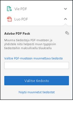 Luo PDF-tiedosto oikeanpuoleisessa ruudussa