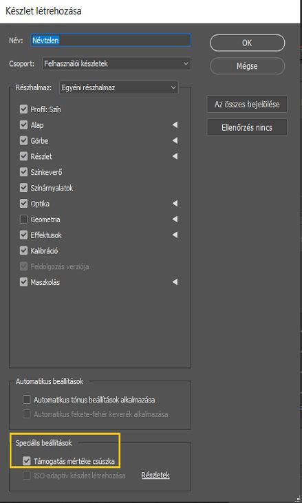 Készlet létrehozása