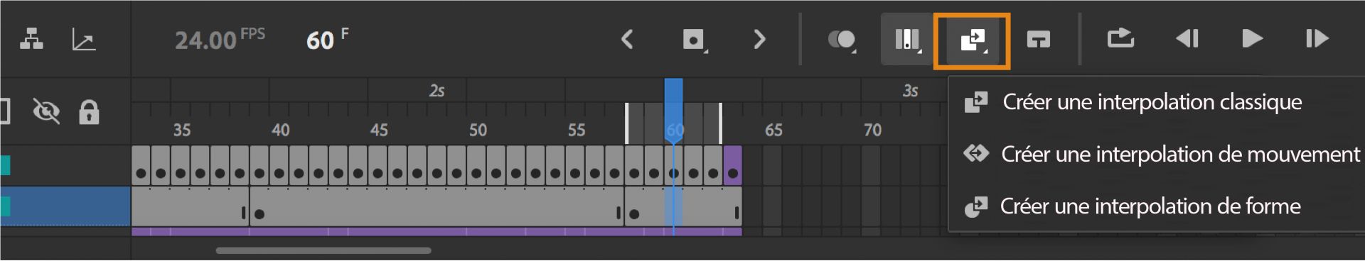 Créer une interpolation