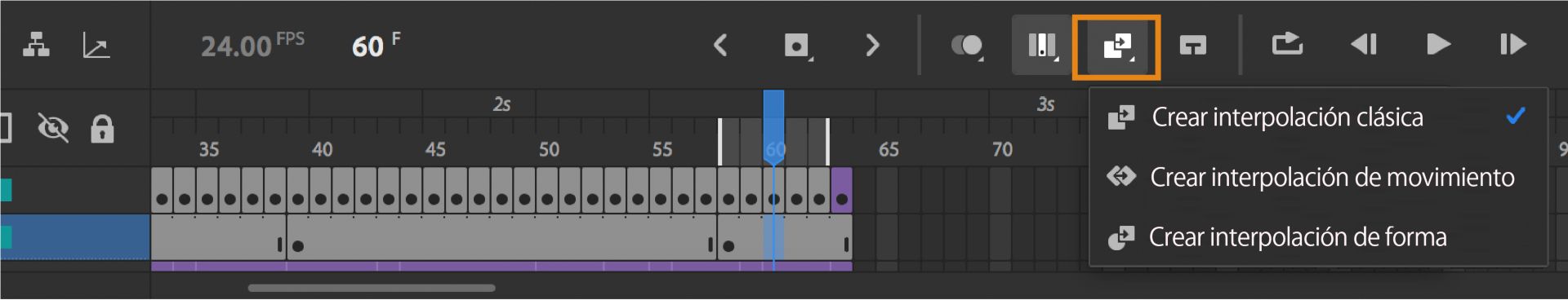 Crear interpolación