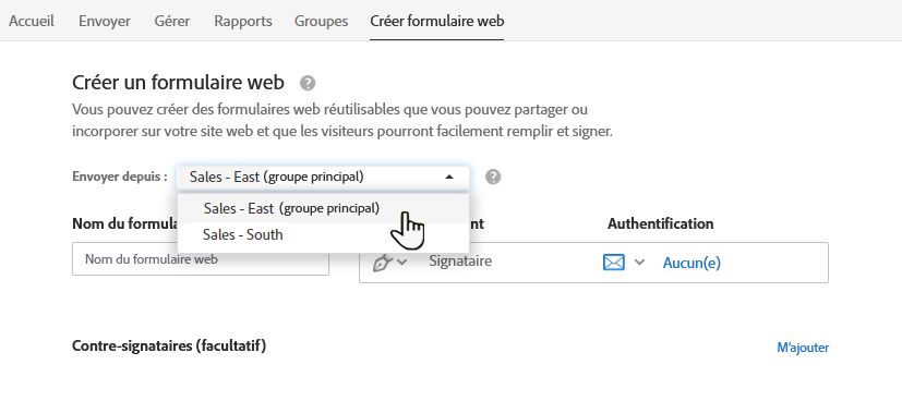 Créer un formulaire web