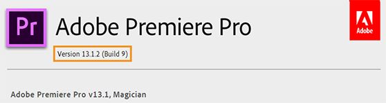 Okno s prikazom različice programa Creative Cloud (Windows)