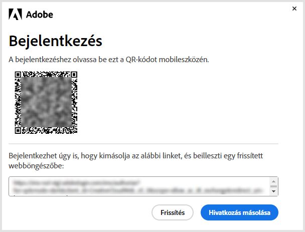 A QR-kód segítségével jelentkezzen be mobileszközén a nem előfizetéses alkalmazások újratelepítéséhez vagy aktiválásához