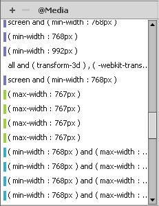 Kleurcoderingen voor mediaquery's in CSS ontwerpen