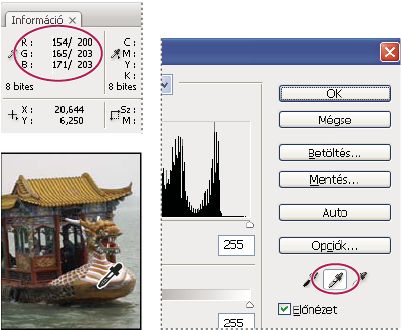 Photoshop – kép színértékei