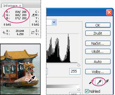 Photoshop: Barevné hodnoty v obraze