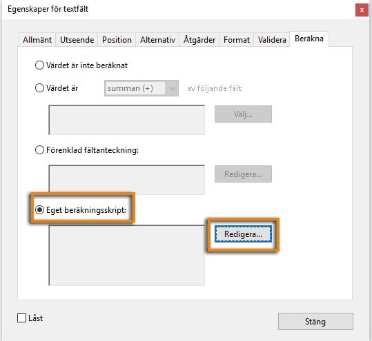 Eget beräkningsskript 