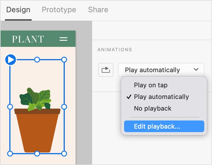 选择“编辑播放”以自定义播放