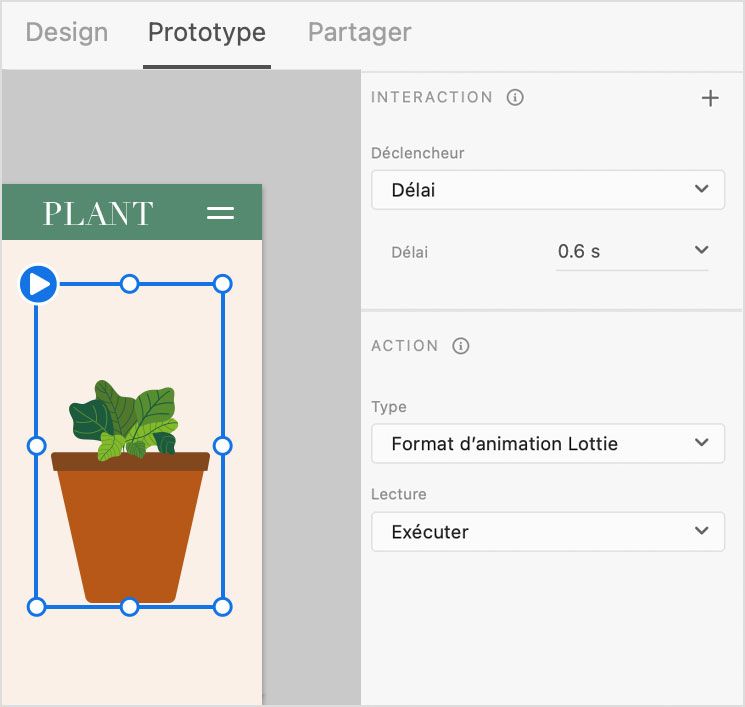 Personnalisez la lecture en choisissant le déclencheur Délai avec un délai défini sur plus de 0 seconde
