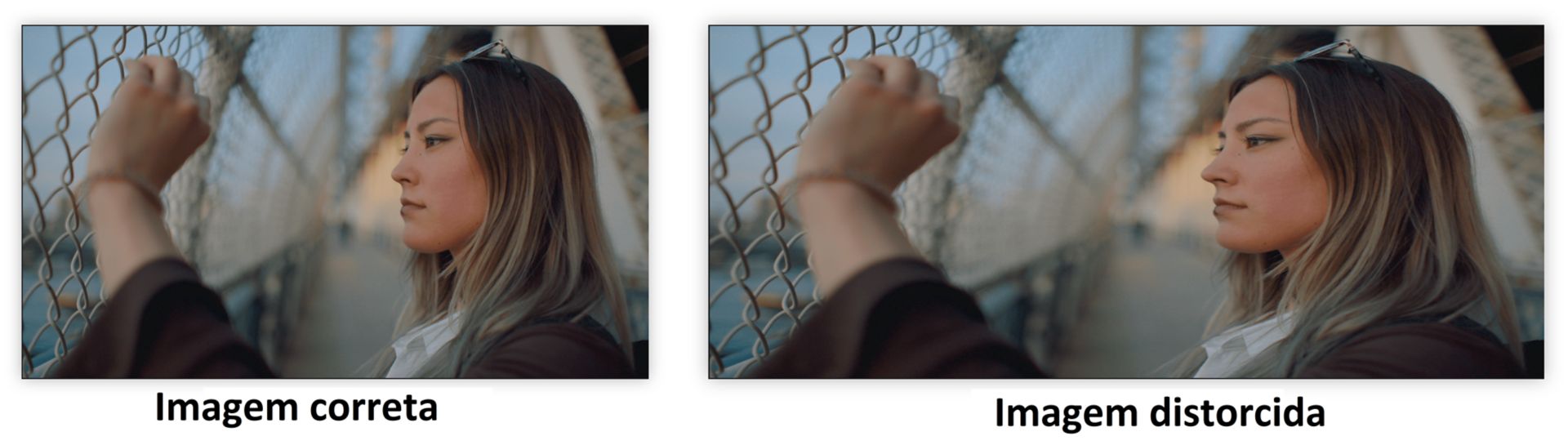 Imagem distorcida