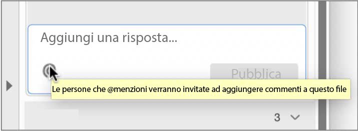 Suggerimento per file condivisi o file Adobe Cloud