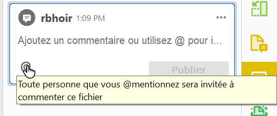 Invite pour les fichiers partagés ou sur l’espace de stockage Adobe