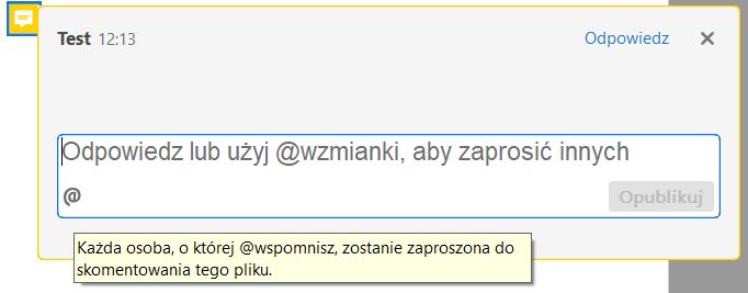 Monit o udostępnienie plików lub plików z chmury Adobe