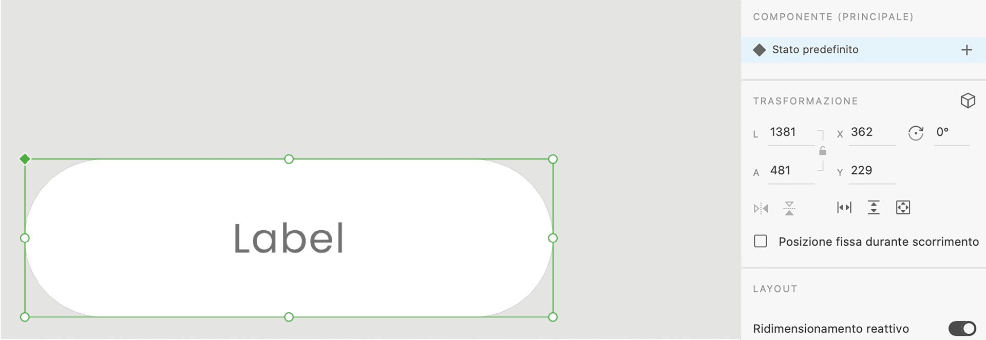 Aggiunta di stati a un componente