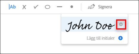 Ta bort signaturer