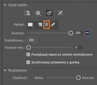 Usuwanie własnego pędzla