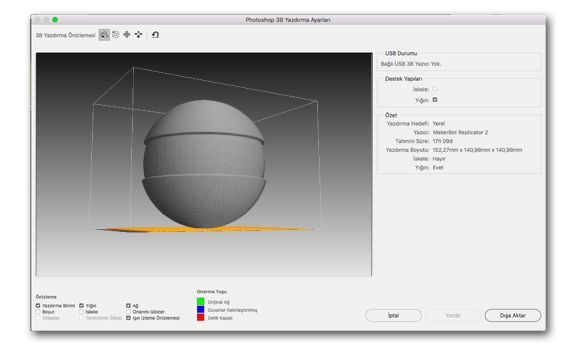 Photoshop yüzey ayrıntısı