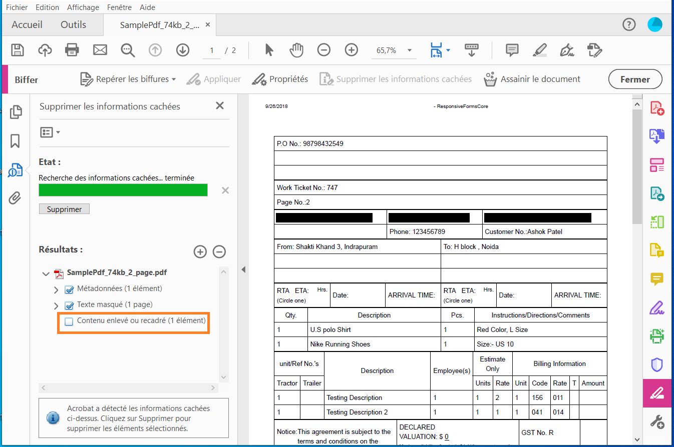 Désélectionner l’option Supprimer les objets qui se chevauchent