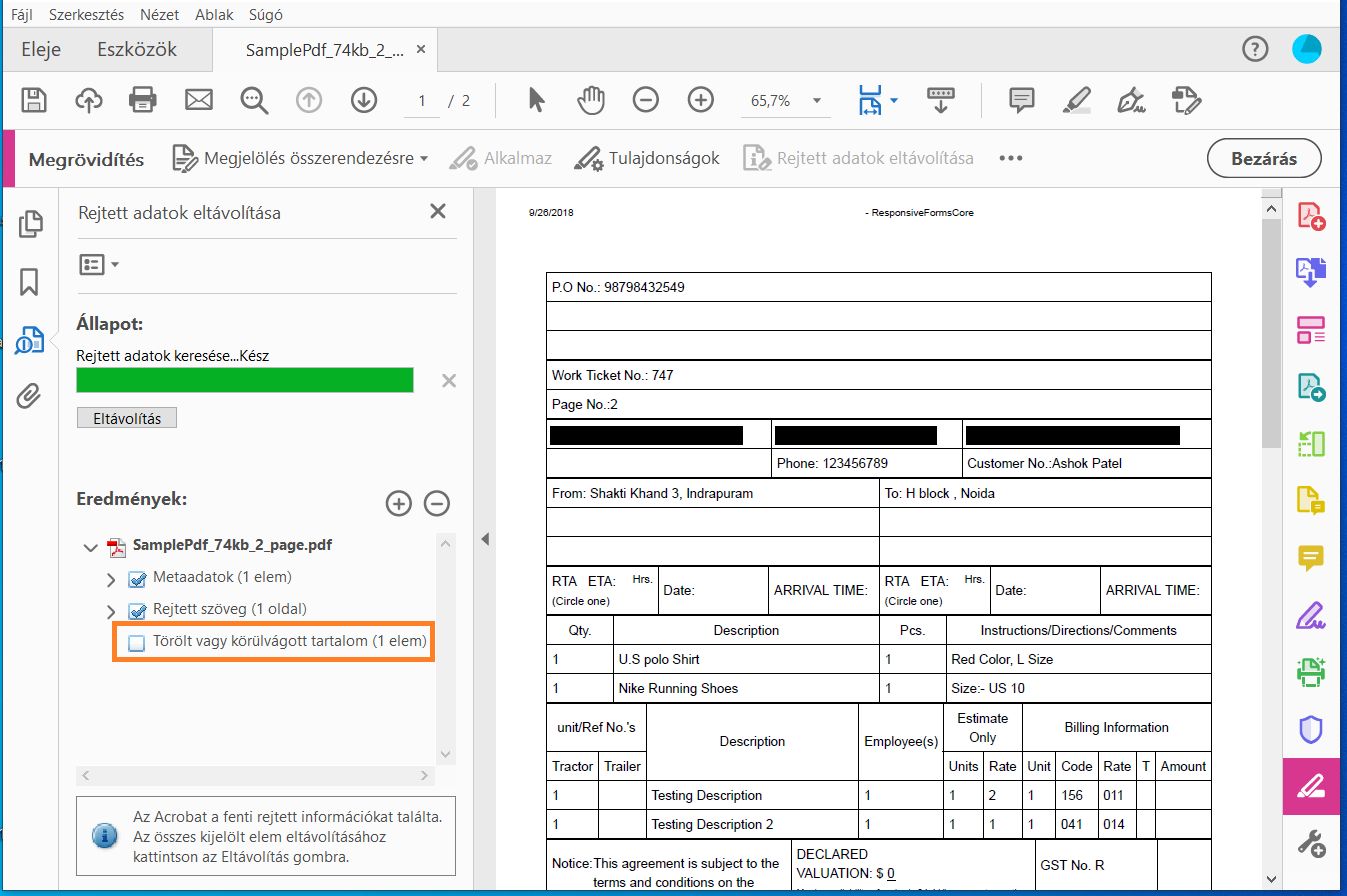Törölje az átfedő objektumok eltávolítása lehetőség kijelölését